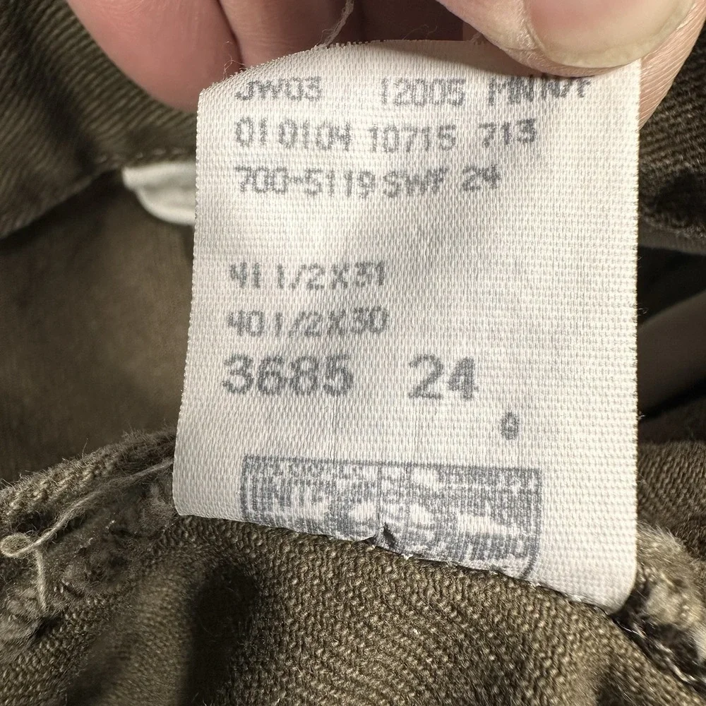 LL Bean Vintage Double L Jeans Men's 40x30(38x30) Made USA Brown Relax Taper